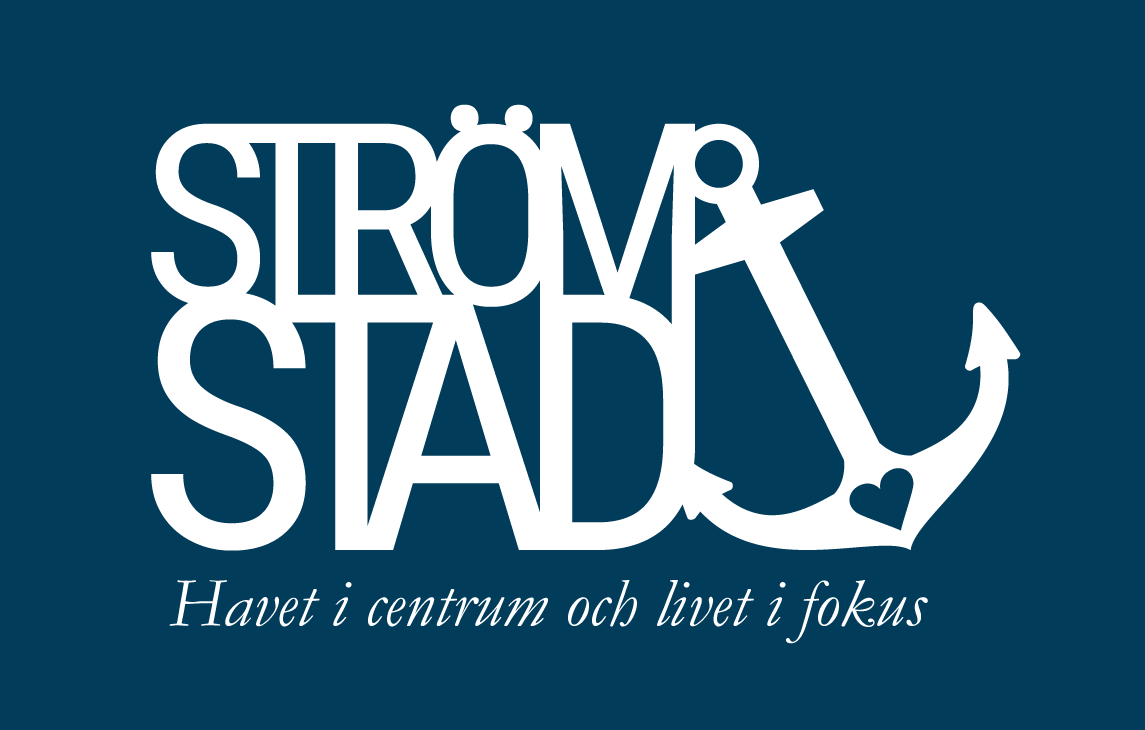 Platsvarumärket - text Strömstad.